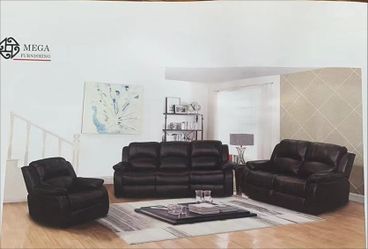 BRAND NEW 3 PIECES RECLINERS SOFA COUCH SET