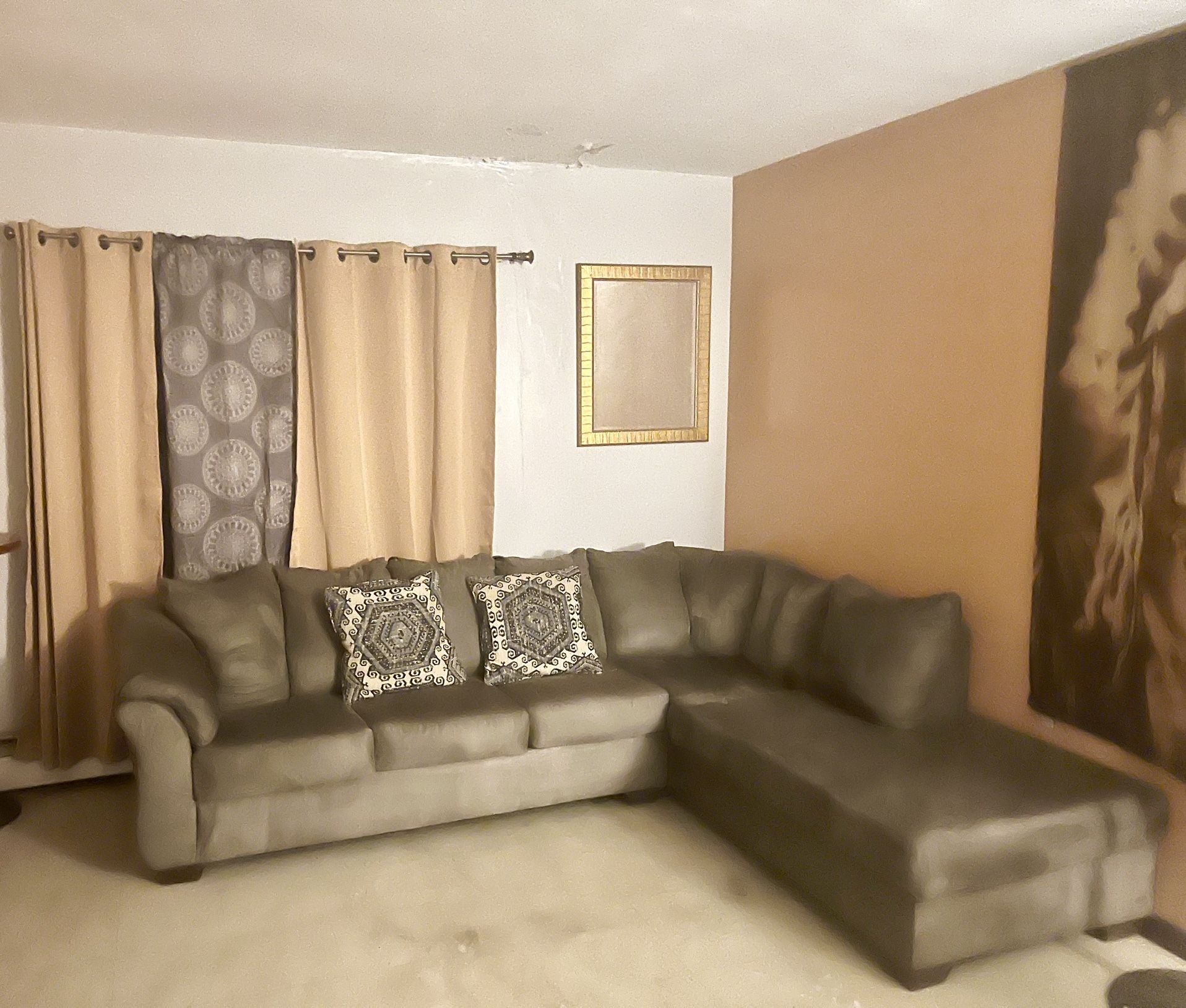 Grey 2 Piece Sectional Sofa