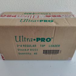Ultra Pro Hard Toploaders 3x4 Clear Card Sleeve Sealed Case