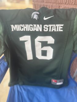 Michigan State Football Jersey Kids S #16 Green
