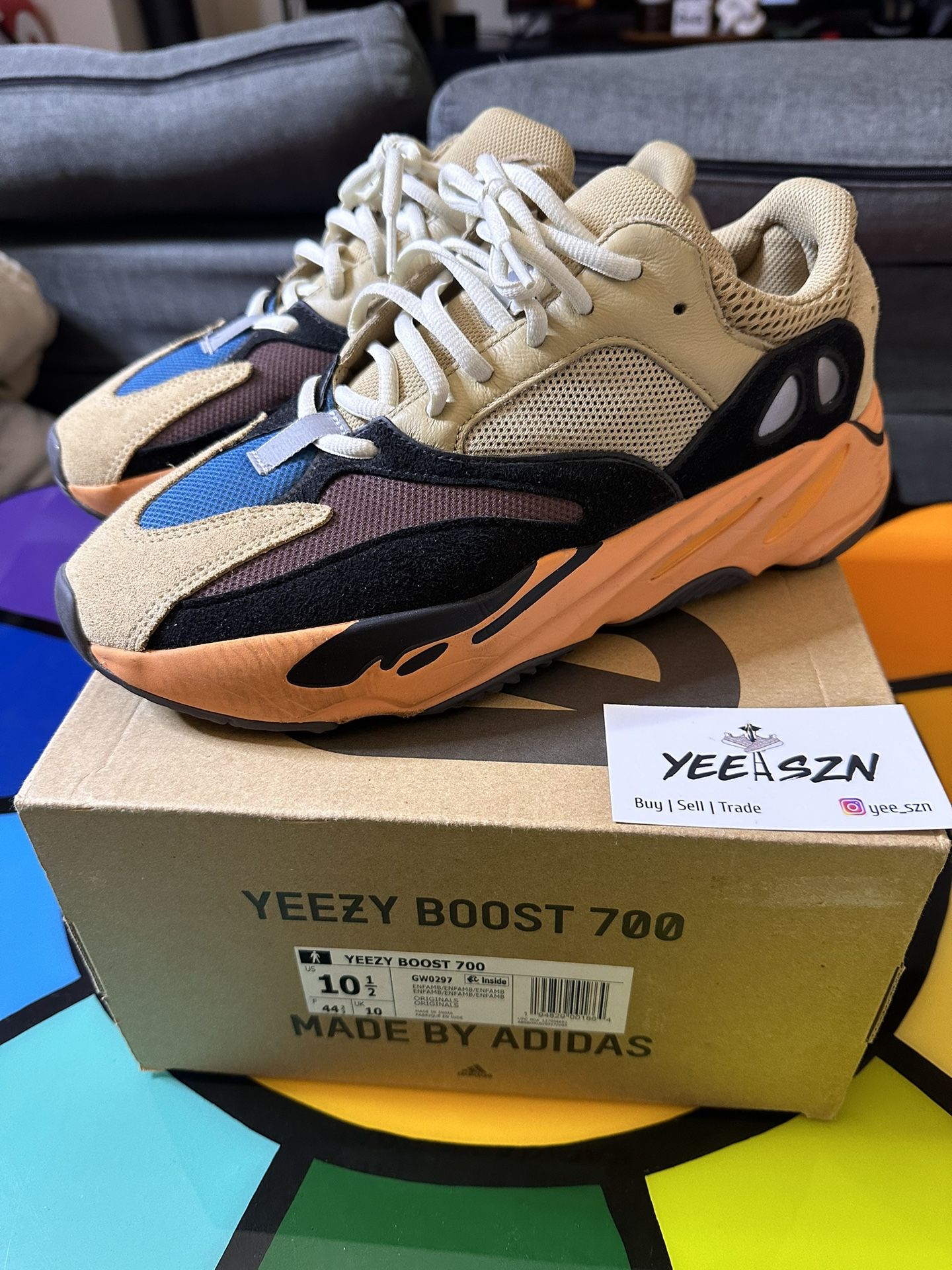 Adidas Yeezy 700 Enflame Size 10.5 Lightly Used