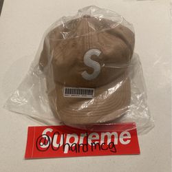 Supreme Raffia S Logo 6-panel Hat