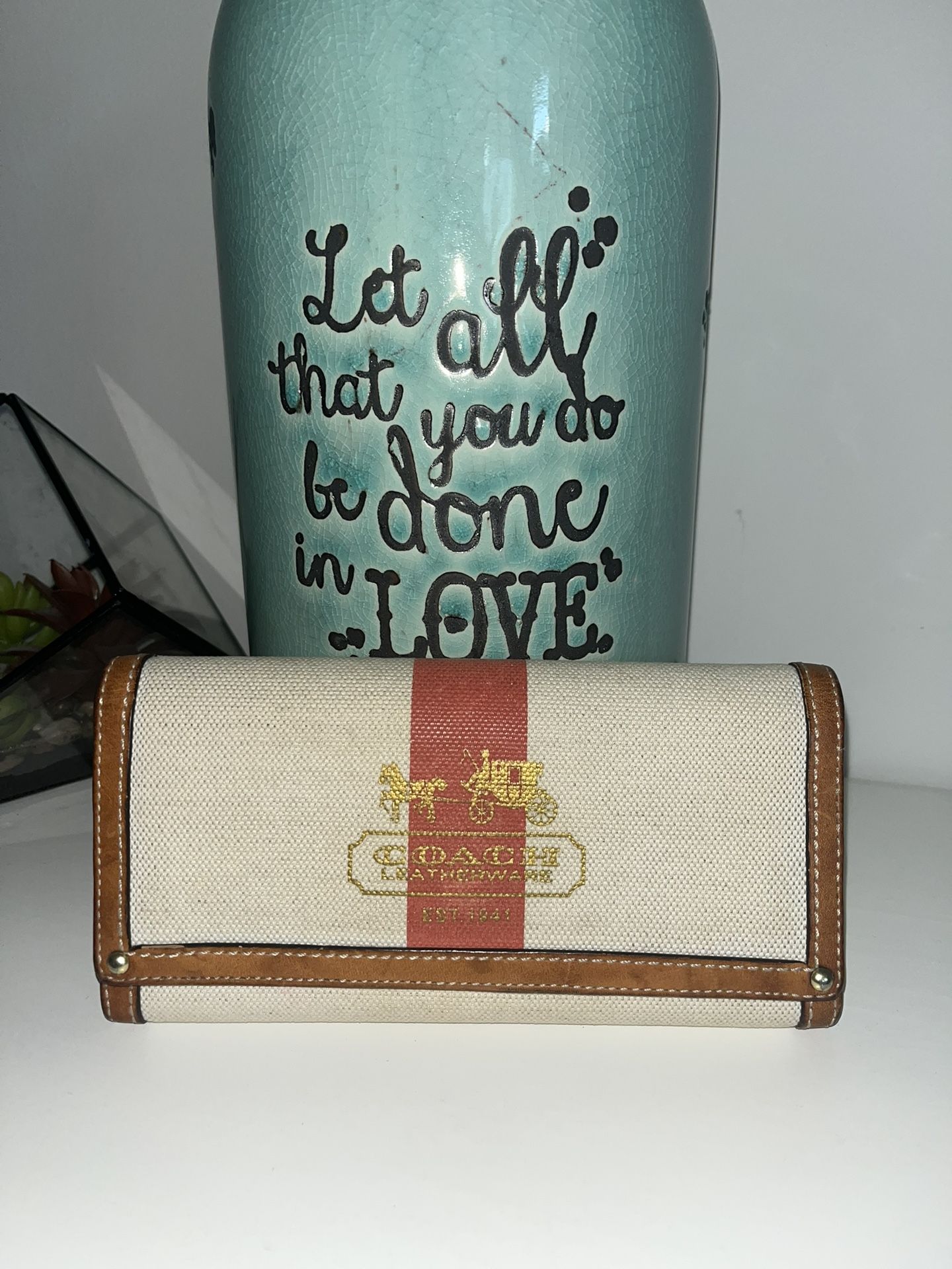 Coach Heritage Stripe Wallet