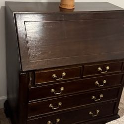 8 Drawer Secretary With Fold Down Desk