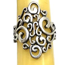 Silver Cloud Sterling Ring Sz 7.25