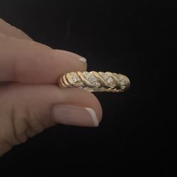14k Gold CZ Ring