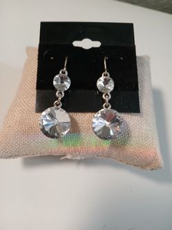 Crystal dangle drop earrings