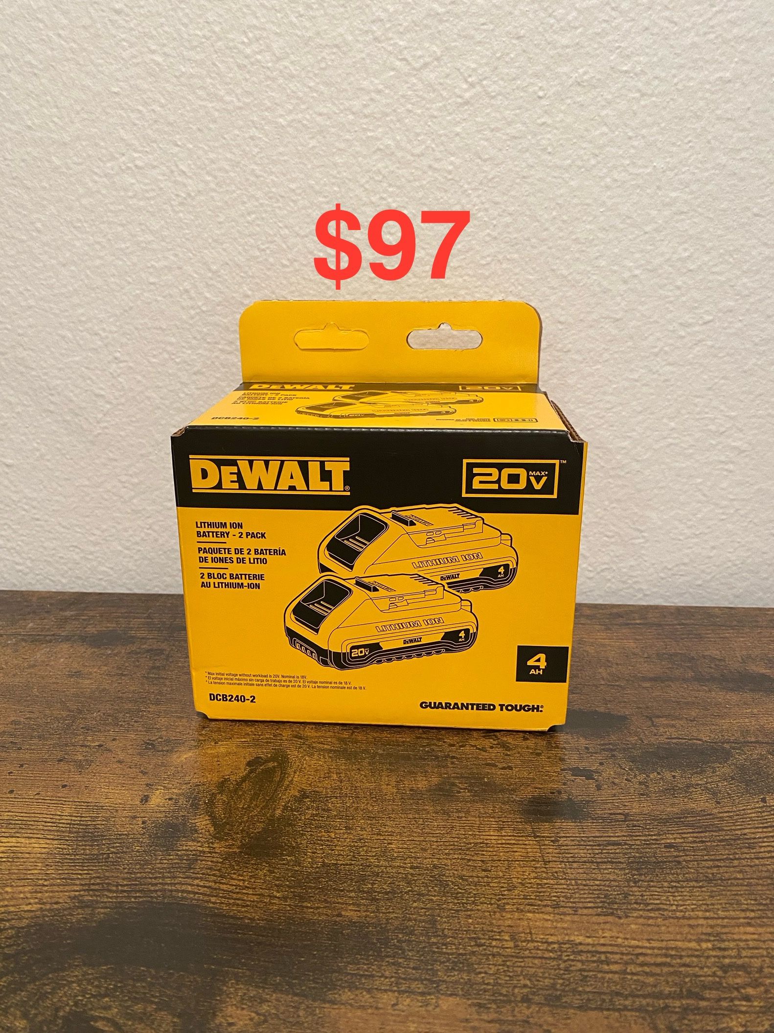DEWALT - 20V MAX Compact Lithium-Ion 4.0Ah Battery Pack (2 Pack)