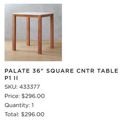 CB2 High Top dining Table 