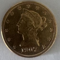 Stunning 1907 D $10 Gold Piece