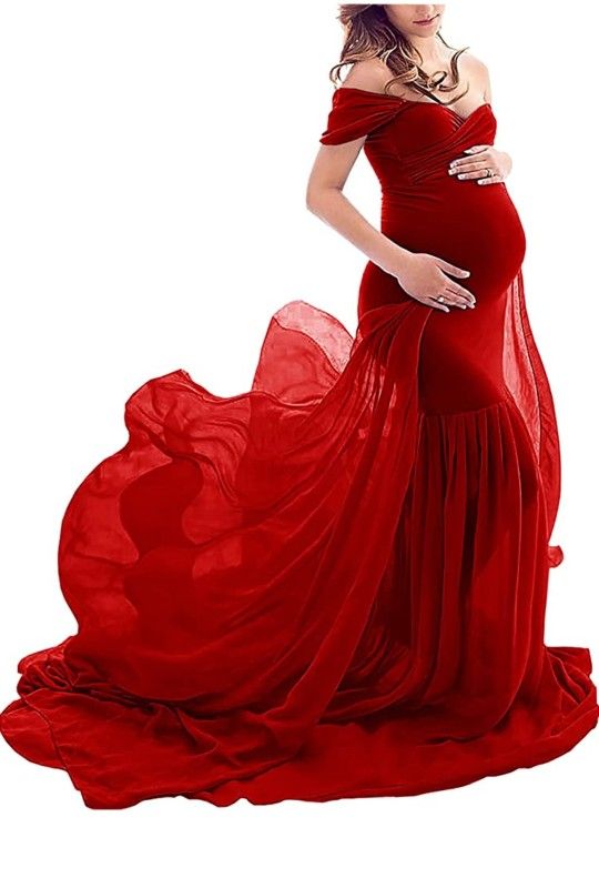 red gown photoshoot