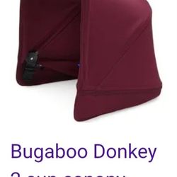 Bugaboo Donkey Canopy Ruby Red color Set Of 2 