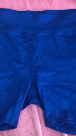 Women's Blue Athletic Bike Shorts
