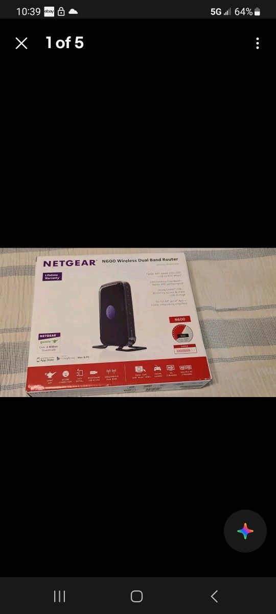 Netgear N600 Wireless Dual Band Router WNDR3400