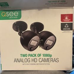 Q-see outdoor analog Security Cameras (2pk)