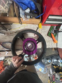 Steering wheel (NRG Quick release) $225