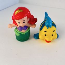 Little Disney Princess Ariel Little Mermaid & Flounder Fisher-Price Mattle