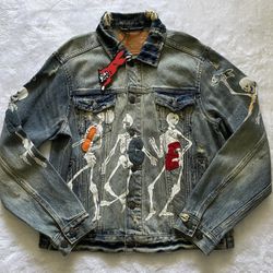 Ice Cream Dancing Bones Denim Jacket 