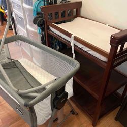 Bassinet And Changing Table 