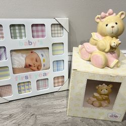 Baby Bear Gund Bank And Frame 