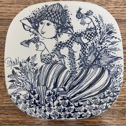 Vintage Nymolle Denmark Bjorn Wiinblad Plate 
