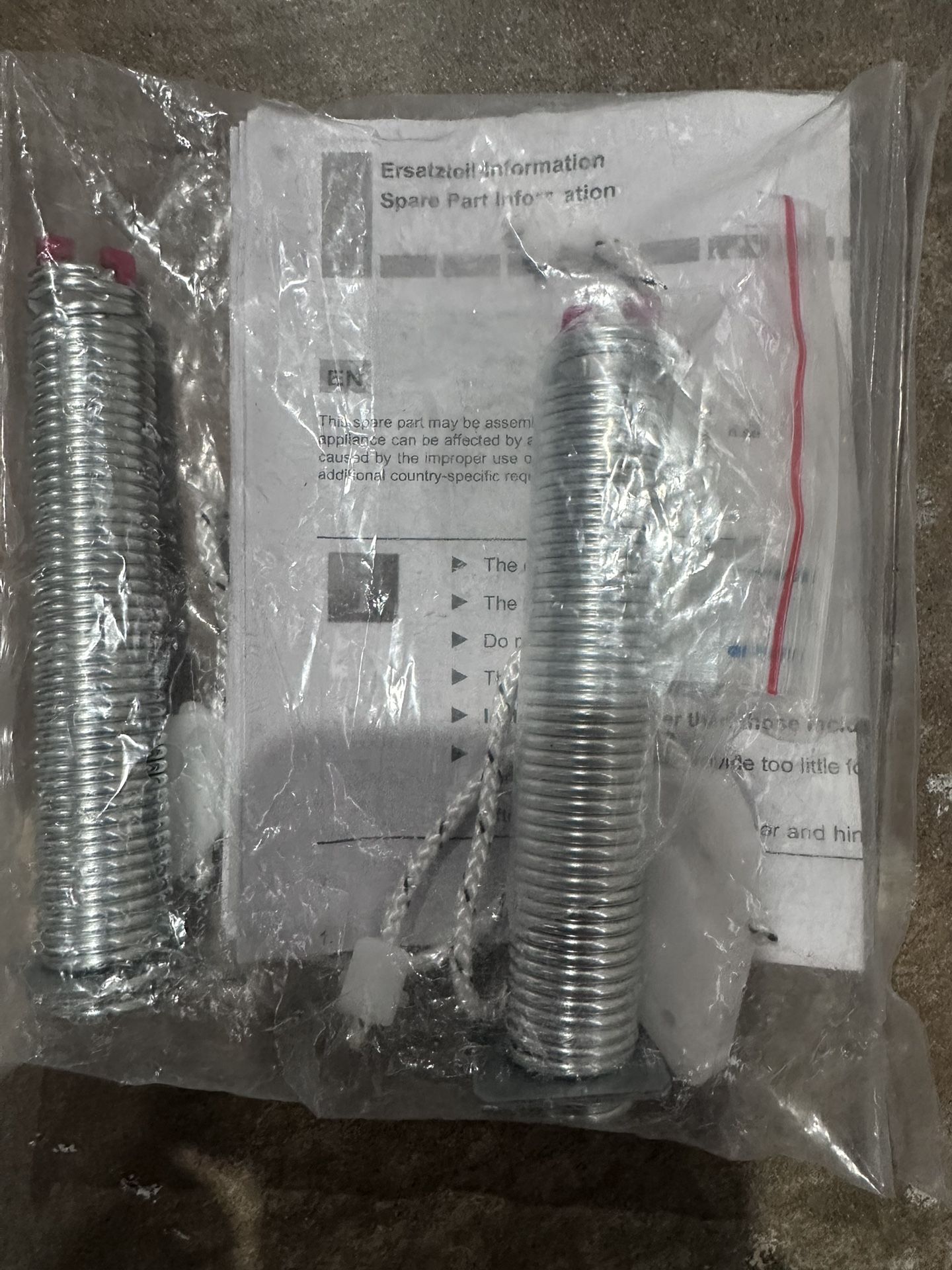 Dishwasher Door Springs Set