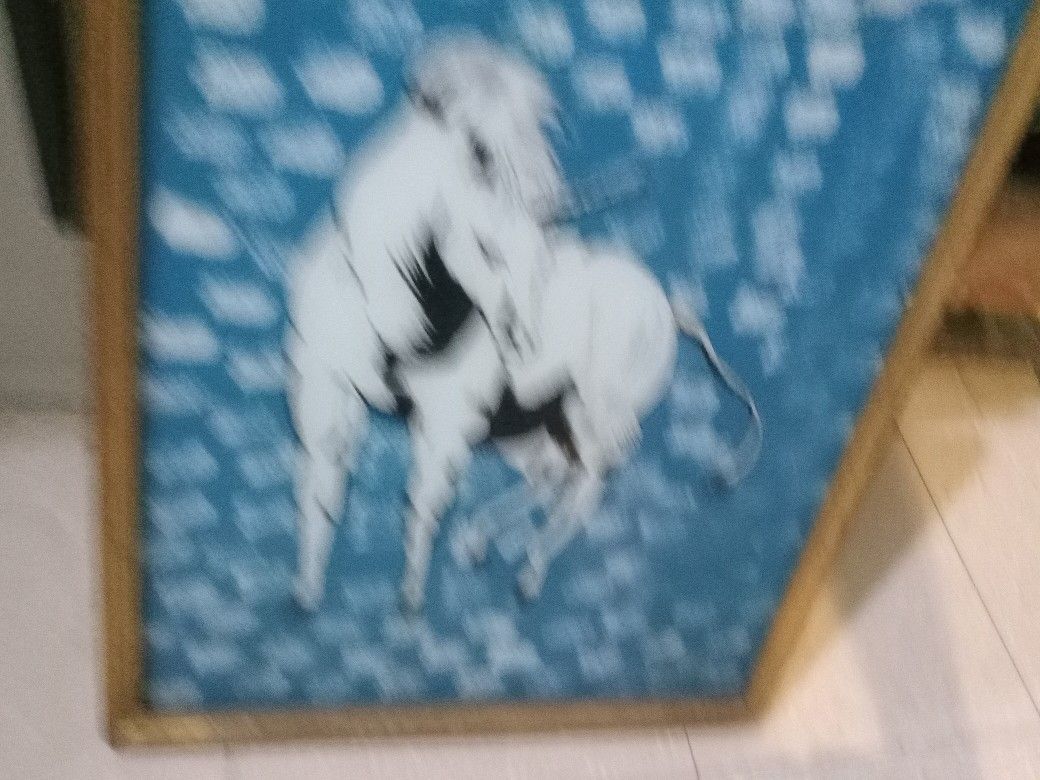 Vintage Unicorn Glass Painting I'm Asking $30