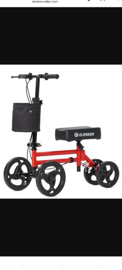 ELENKER KNEE WALKER RED