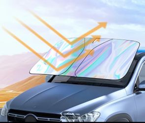 Car windshield sun shade for SUV