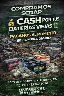 Compramos baterías viejas