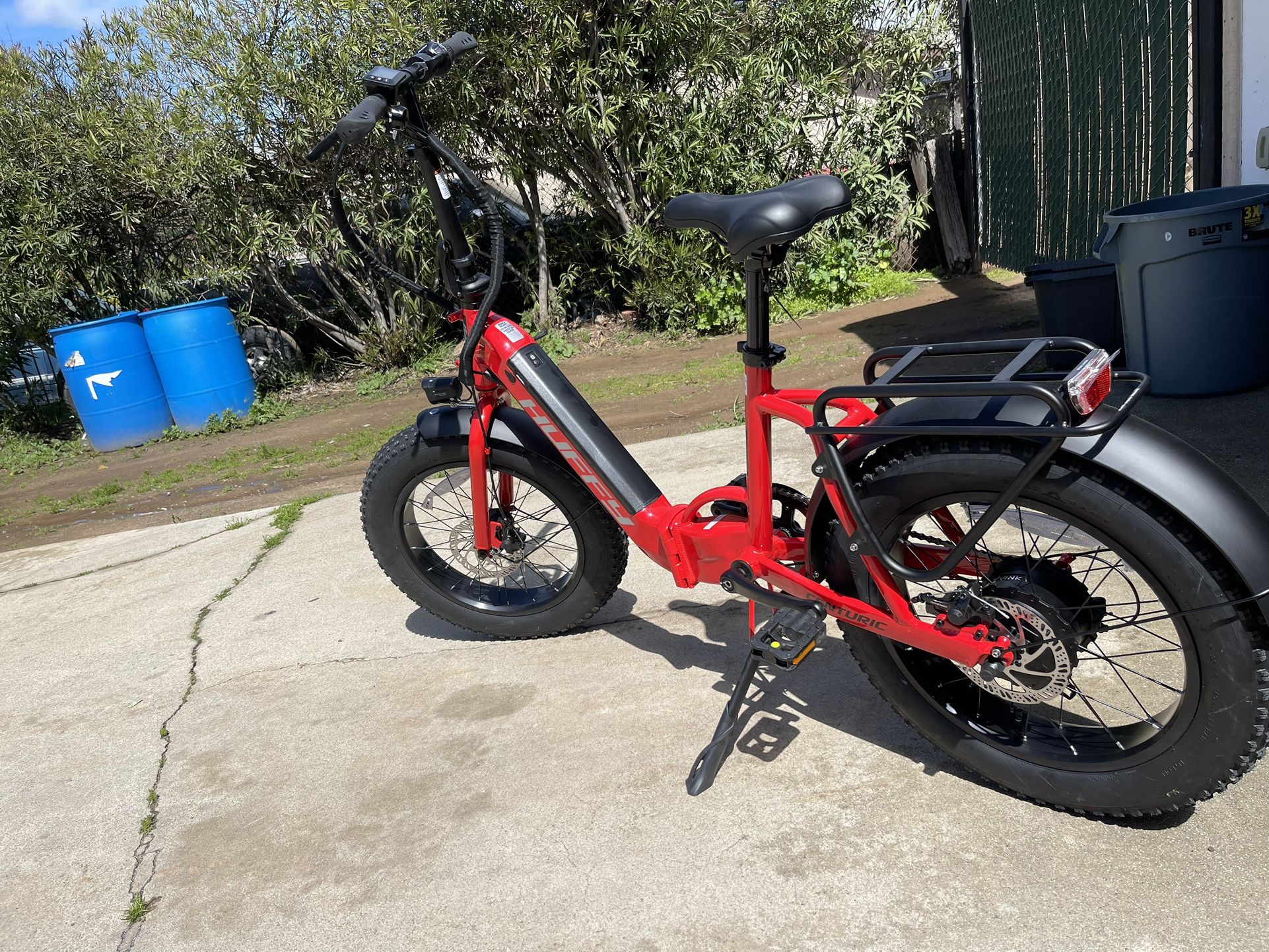 Huffy Centuric Folding Step Through Electric Bike - Red