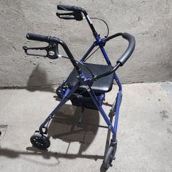 Used Drive Four Wheel Rollator with Fold Up Removable Back Support