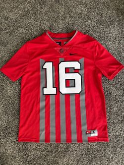 Mens Nike Ohio State OSU Buckeyes 1916 Throwback Football Music & Cannon Fire 2016 Jersey Large