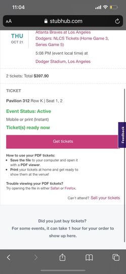 Dodger Tickets Tmws Game
