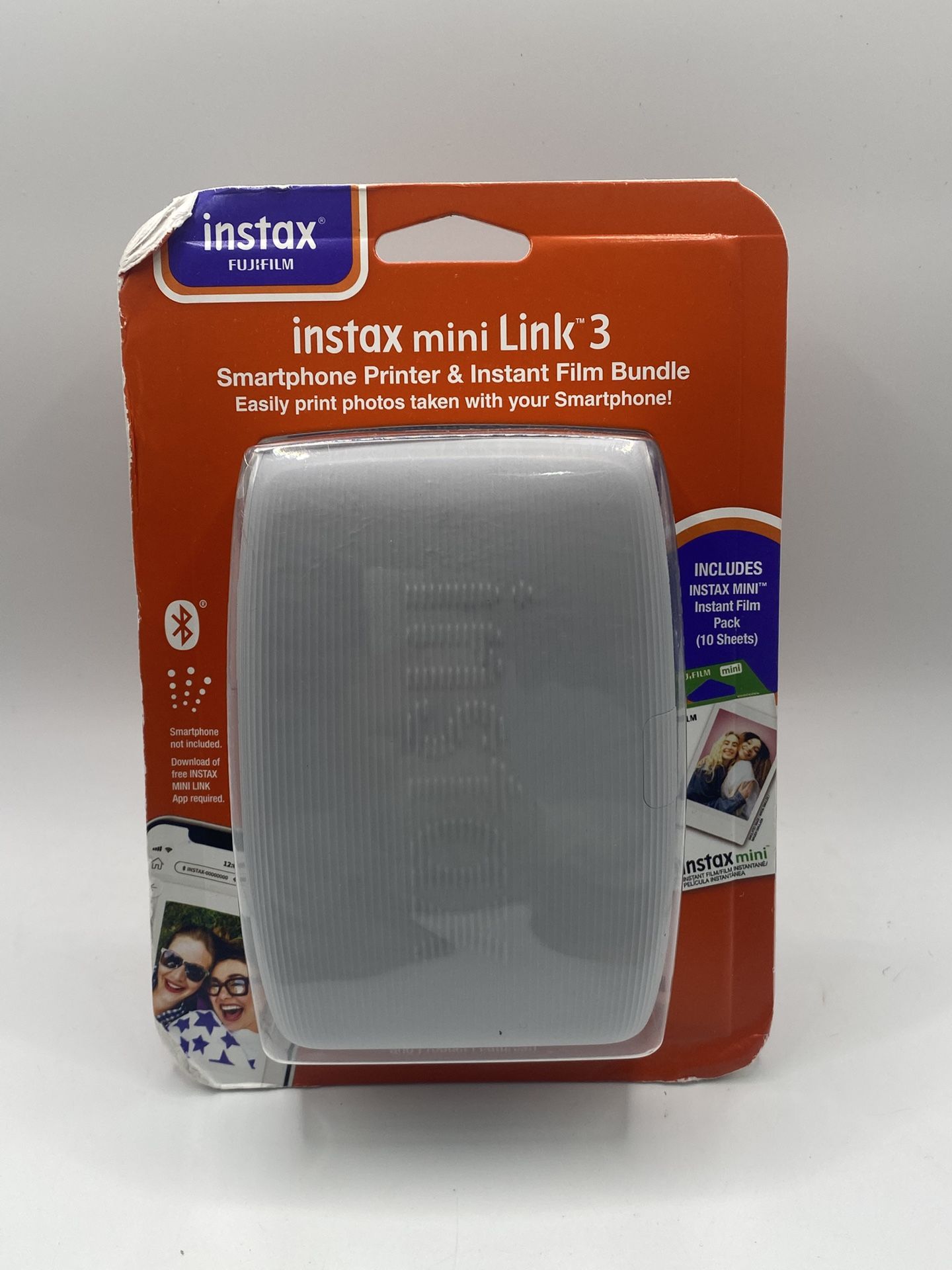 Fujifilm (contact info removed)08 instax Mini Link 3 Smartphone Wireless Printer with 10 pack
