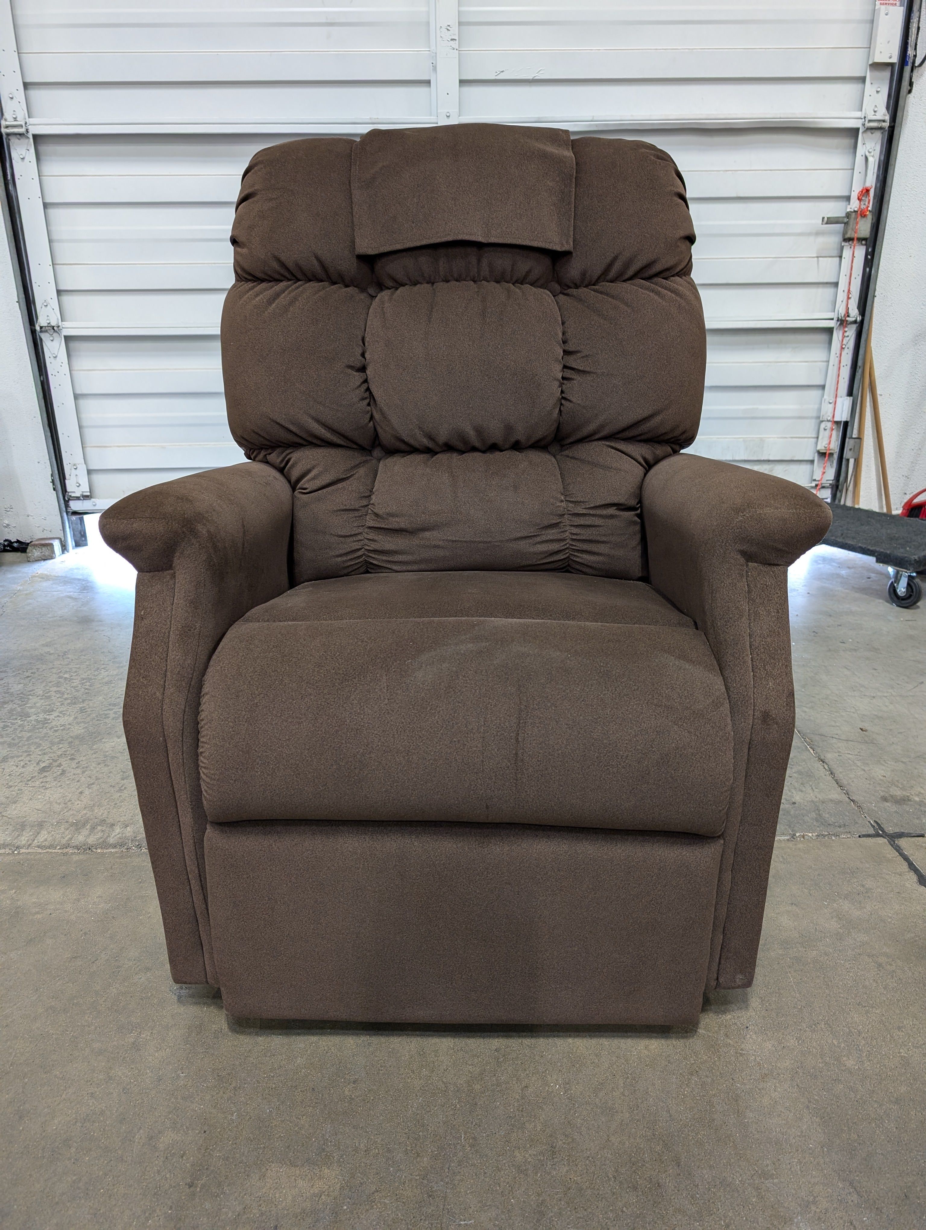Comfortable Brown Fabric Recliner Chair