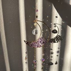 Amethyst and Crystal Suncathcher