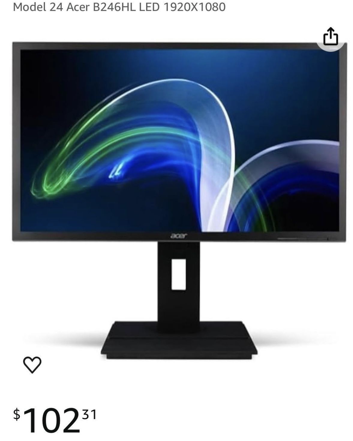 Acer PC Monitor 24”