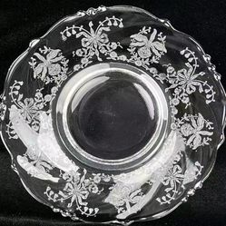 Glass Dessert Plates Vintage
