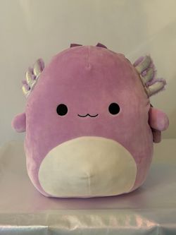 NWT Squishmallows Monica the Axolotl Plush Backpack Series 1