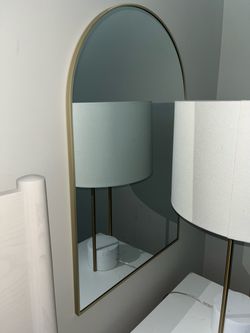 2 Gold small mirrors