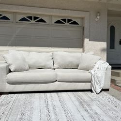 Beige Ashley Couch - FREE DELIVERY