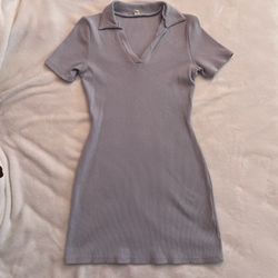 Blue polo colored dress