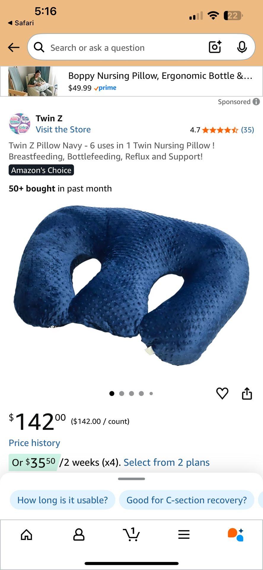 Twin Z Pillow Double Boppy Pillow 