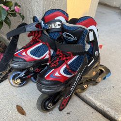 Adjustable Kids Inline Skates – Red/Blue – $20 OBO