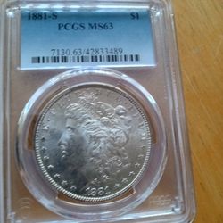 1881s Morgan Dollar Ms63 