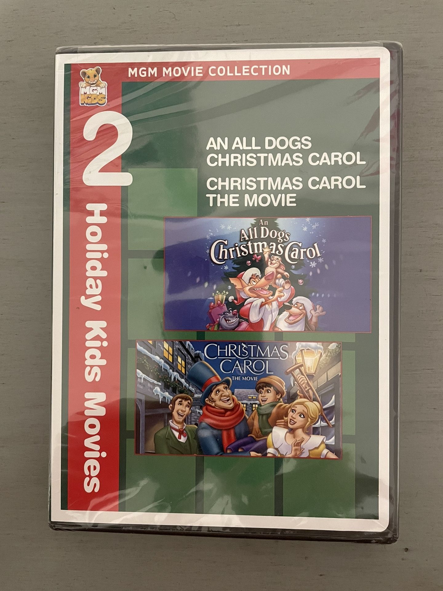 NEW IN PACKAGE An All Dogs Christmas Carol and Christmas Carol The Movie dvds