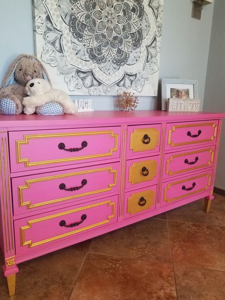 Cutest Nursery or Little Princess Dresser/ Changing Table