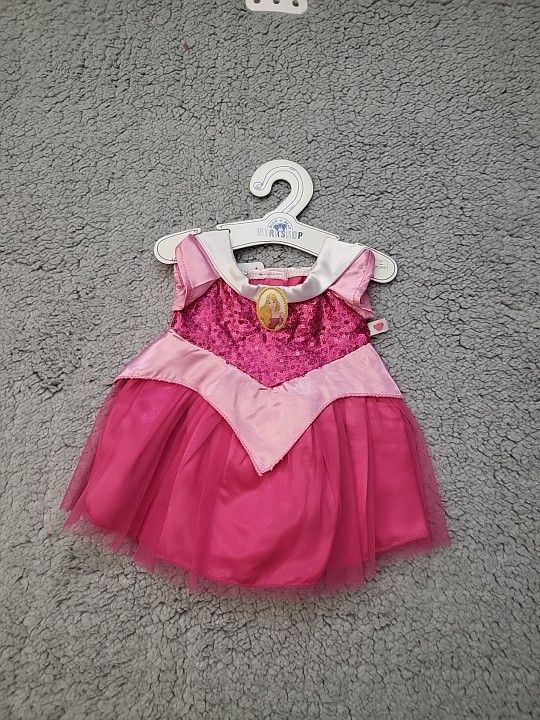 Build A Bear Disney's Princess Aurora Costume NWT