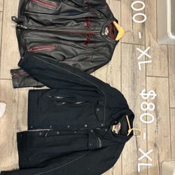Harley Davidson Jackets Size XL And L